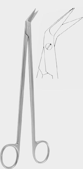 Судинні ножиці ПОТТСА- ДЕ МАРТЕЛЯ), 19 см (cm), вигнуті